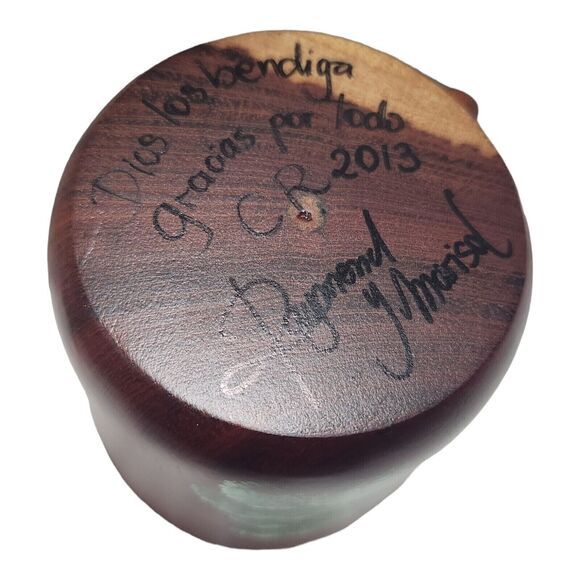 Wooden Costa Rica Souvenir Coffee Tea Mug w/ Hand Painted Toucan - Picture 6 of 6